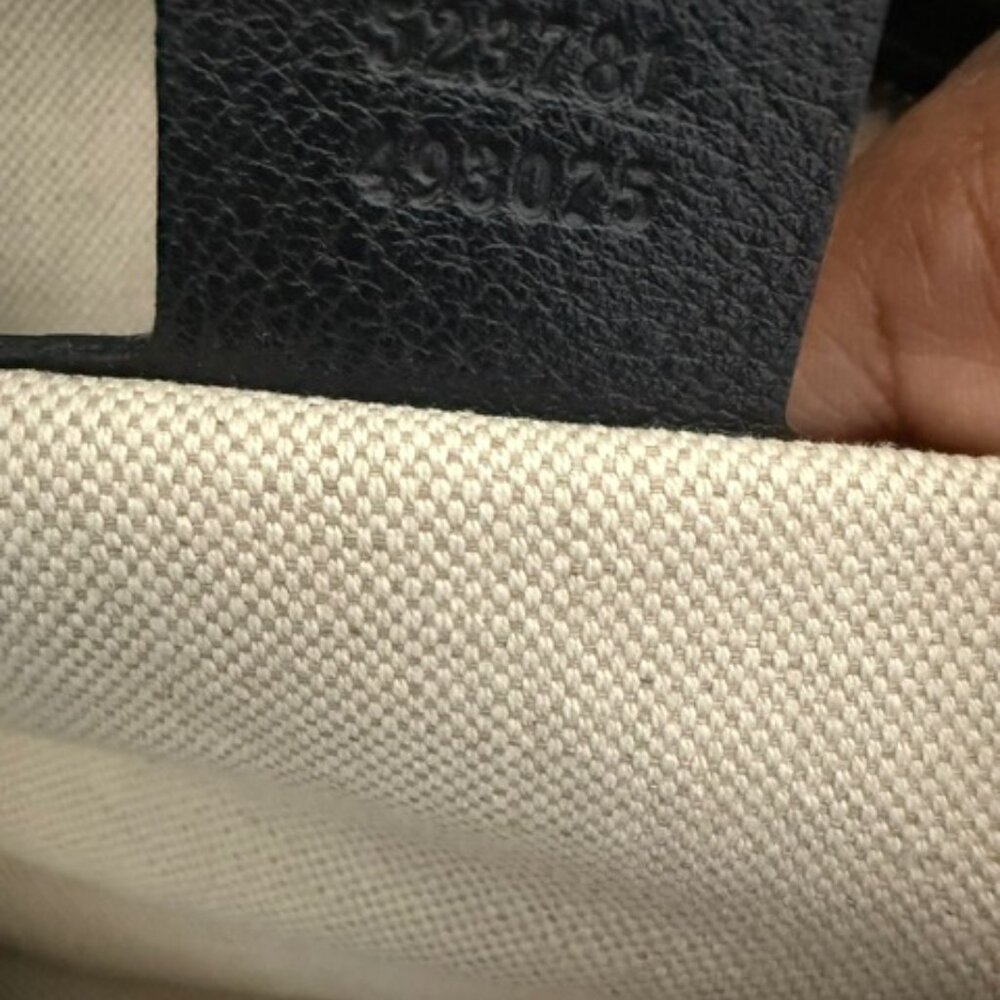Gucci Ophidia Navy Blue Velour Tote - Picture 10 of 13